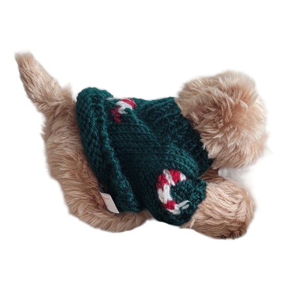 Vintage 90's Berkeley Christmas Holiday Furry Dog With Love Letter Toy Plush - Picture 5 of 7